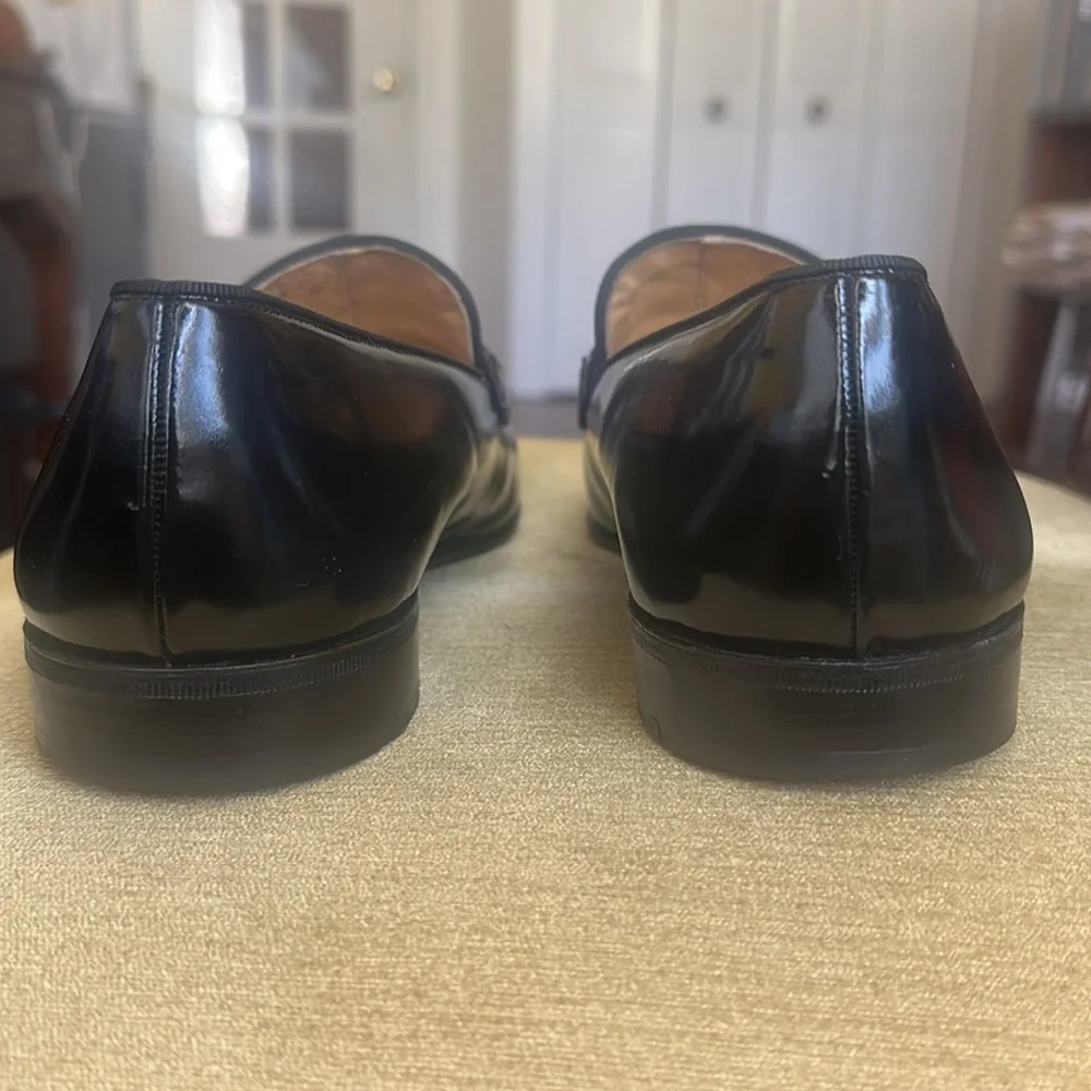 Mariano Black Patent Leather Dress Loafers Tuxedo Opera Shoes for Men Size 9